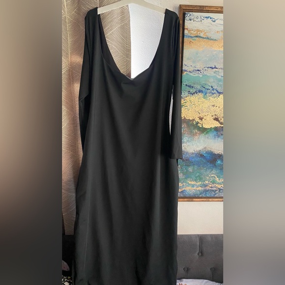 PRINCESS POLLY  lyla maxi dress Curve long sleeve Black Size 16 NWT - Picture 4 of 14